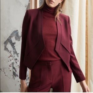 BCBGMAXAZRIA lloyd blazer XS red wine color